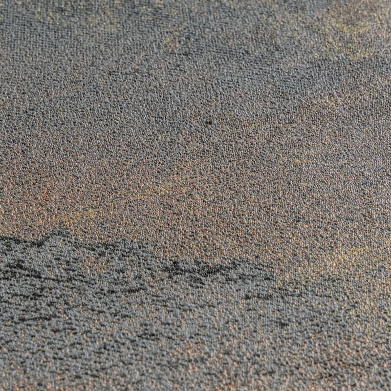 Mustertapete Wellen Schwarz Grau Metallic Gold Vitage Vliestapete (KG-171806)