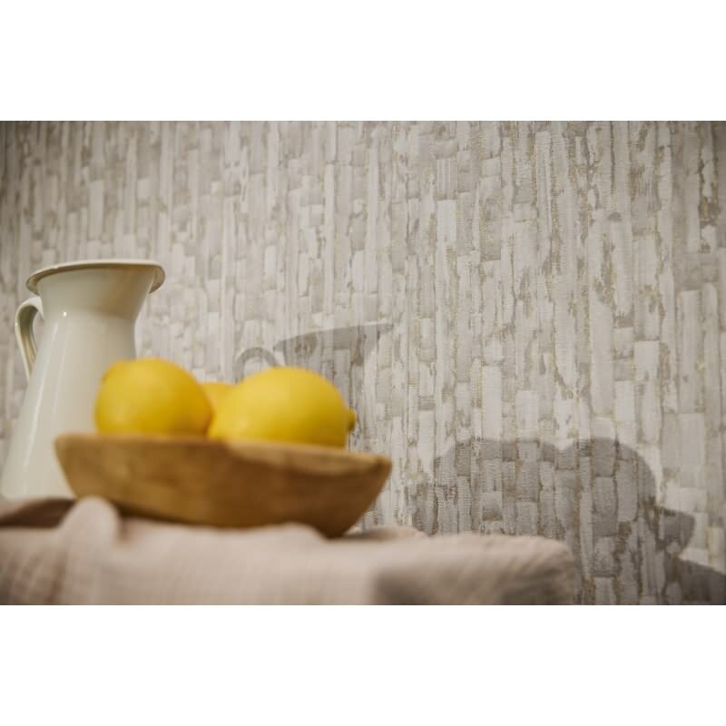 Tapete Grau Gold Metallic hochwertige Vintage Muster Vliestapete (KG-171810)