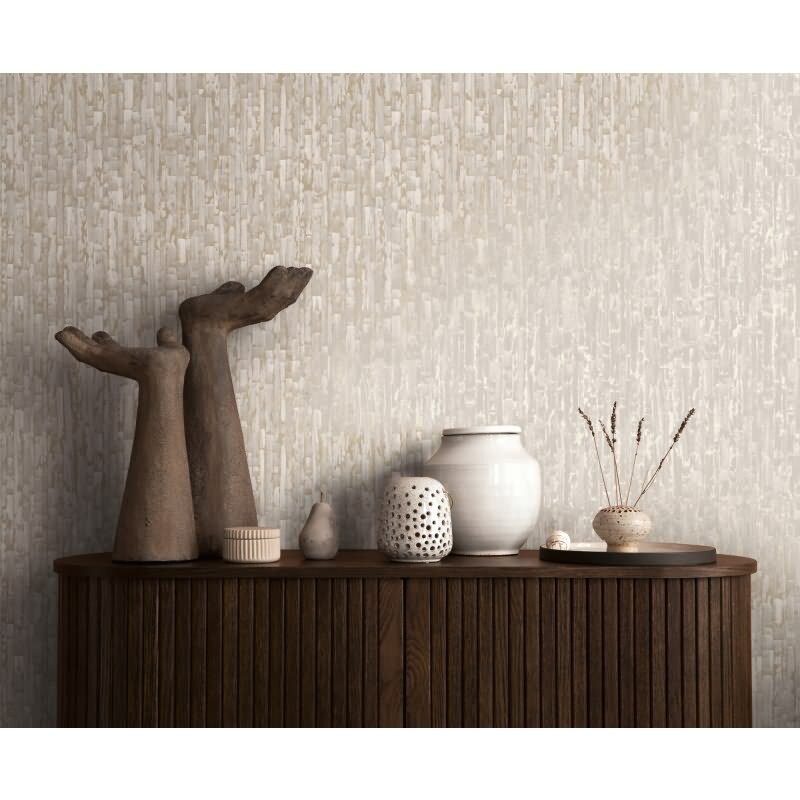 Tapete Grau Gold Metallic hochwertige Vintage Muster Vliestapete (KG-171810)