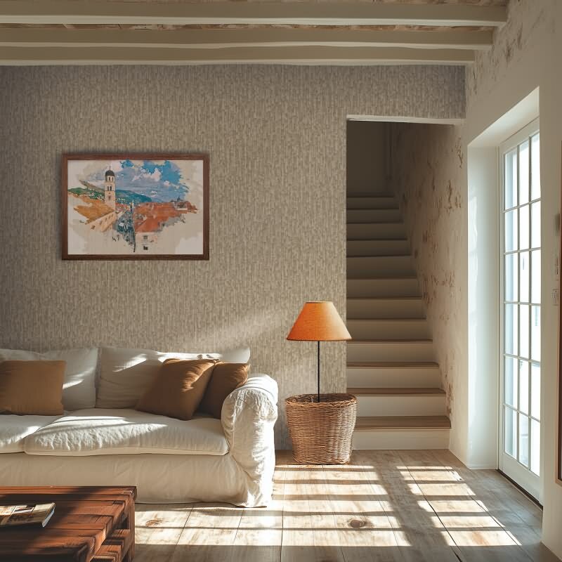 Mustertapete mit 3D Effekt Braun Grau Metallic Vliestapete modern (KG-171811)