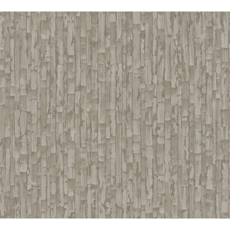 Mustertapete mit 3D Effekt Braun Grau Metallic Vliestapete modern (KG-171811)