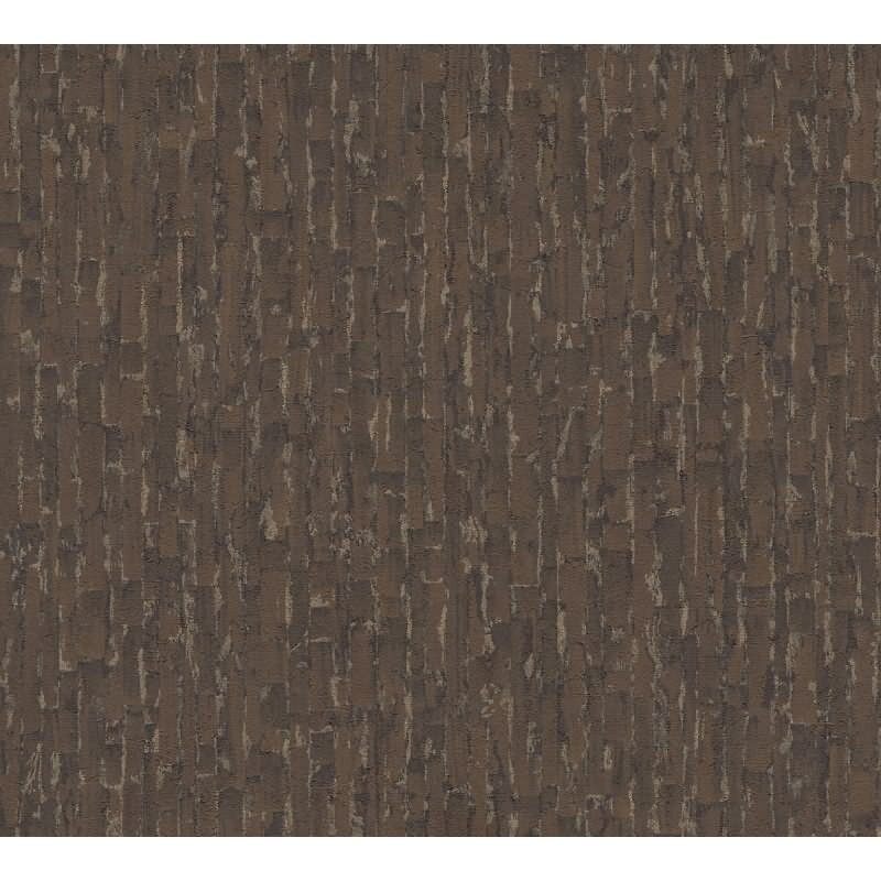 Vliestapete Braun Metallic hochwertige Schlafzimmer Design-Tapete (KG-171814)