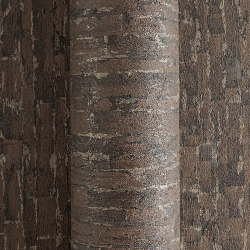 Vliestapete Braun Metallic hochwertige Schlafzimmer Design-Tapete (KG-171814)