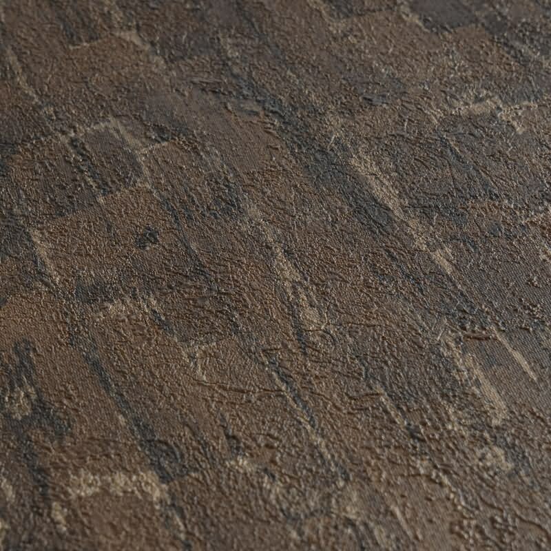 Vliestapete Braun Metallic hochwertige Schlafzimmer Design-Tapete (KG-171814)