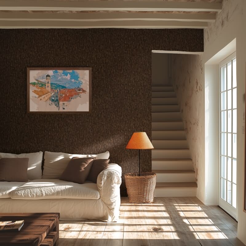 Vliestapete Braun Metallic hochwertige Schlafzimmer Design-Tapete (KG-171814)