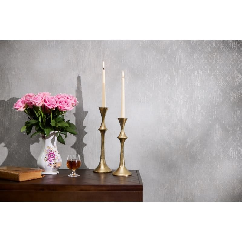 Luxus Ornament Barock Tapete Hellgrau Silber Metallic Vliestapete (KG-171816)