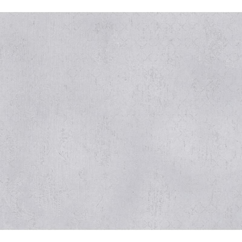 Luxus Ornament Barock Tapete Hellgrau Silber Metallic Vliestapete (KG-171816)