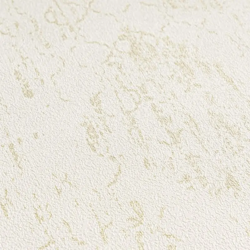 Barock Tapete Beige Gold Metallic Vliestapete mit Glanzstruktur Ornamenten (KG-171817)