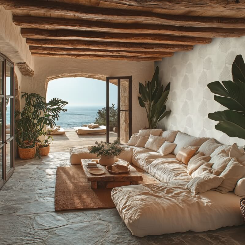 Dschungel Tapete Weiß Hellgrau Dezentes tropisches Muster Vliestapete Palmblatt (KG-171823)