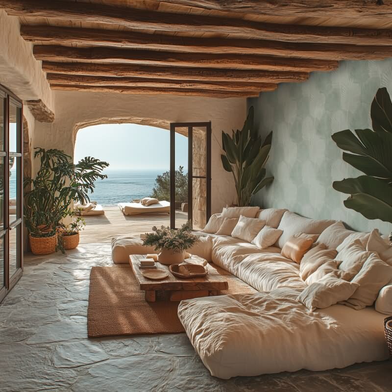 3D Dschungel Palmblatt Tapete Salbeigrün Tropisches Blättermotiv Vliestapete (KG-171824)