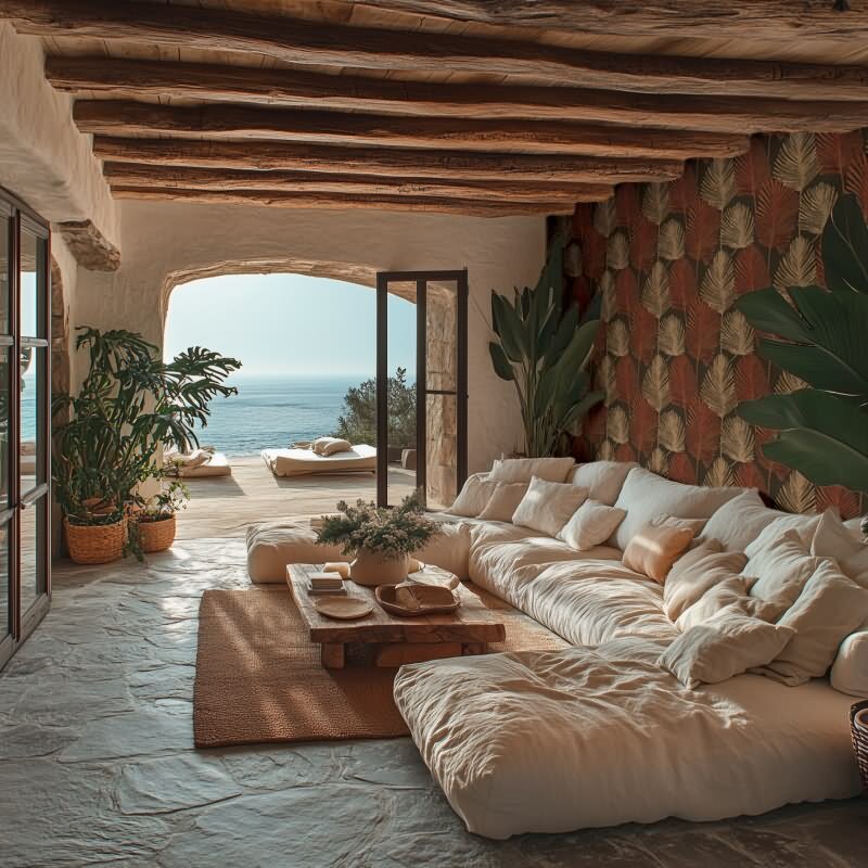 Dschungel 3D-Tapete Braun Rostrot Metallic Tropisches Blättermuster Vliestapete (KG-171825)