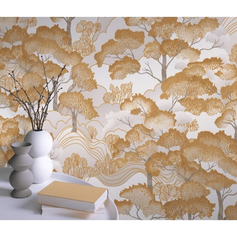 Tapete Gold, Kupfer ELLE Decoration Vliestapete (KG-171878)