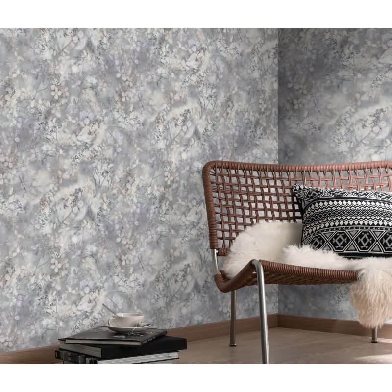 Tapete Grau, Silber Erismann Vliestapete (KG-172047)