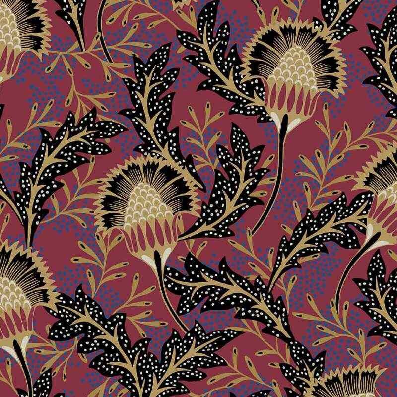 Tapete, Rot, Bordeaux Eijffinger Vliestapete (KG-172068)