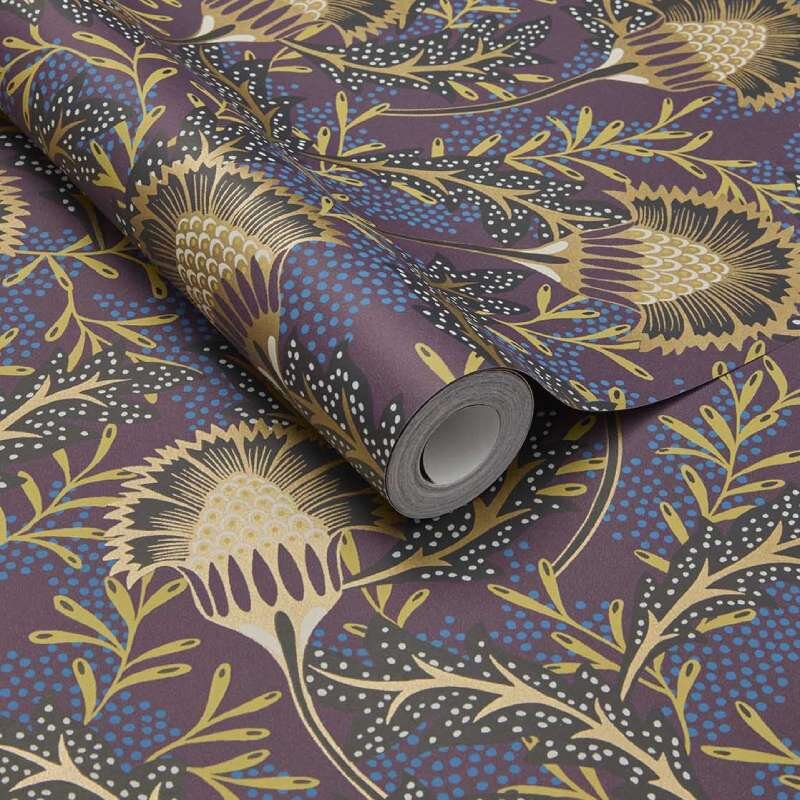 Tapete, Lila, Flieder Eijffinger Vliestapete (KG-172069)