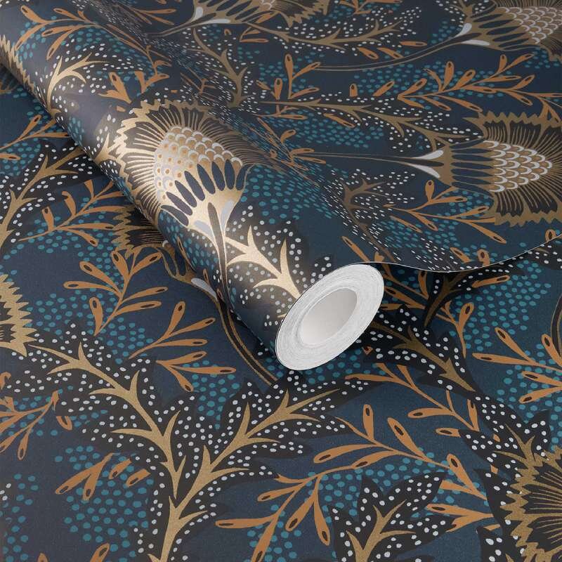 Tapete, Blau Eijffinger Vliestapete (KG-172070)