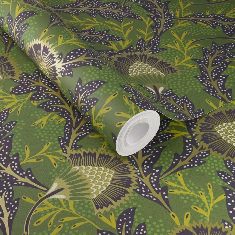 Tapete, Grün Eijffinger Vliestapete (KG-172071)