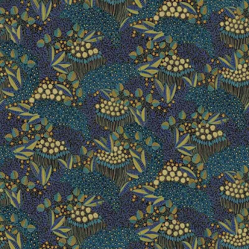 Digitaldruck, Blau Eijffinger Vlies (KG-172106)