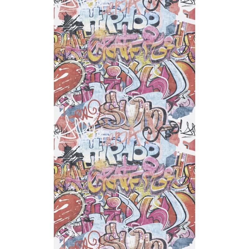Fototapete Graffiti HipHop Streetart Bunt Jugendzimmer Vlies-Tapete (KG-172155)