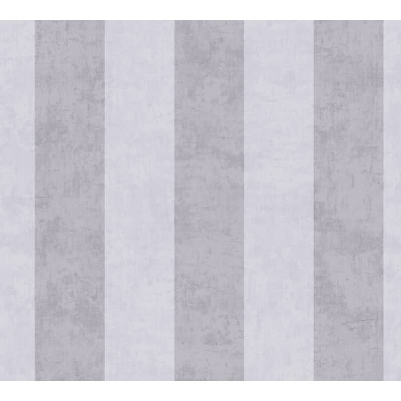 Streifentapete Grau Klassisches Streifenmuster Vliestapete für Kinderzimmer Jungen (KG-172173)