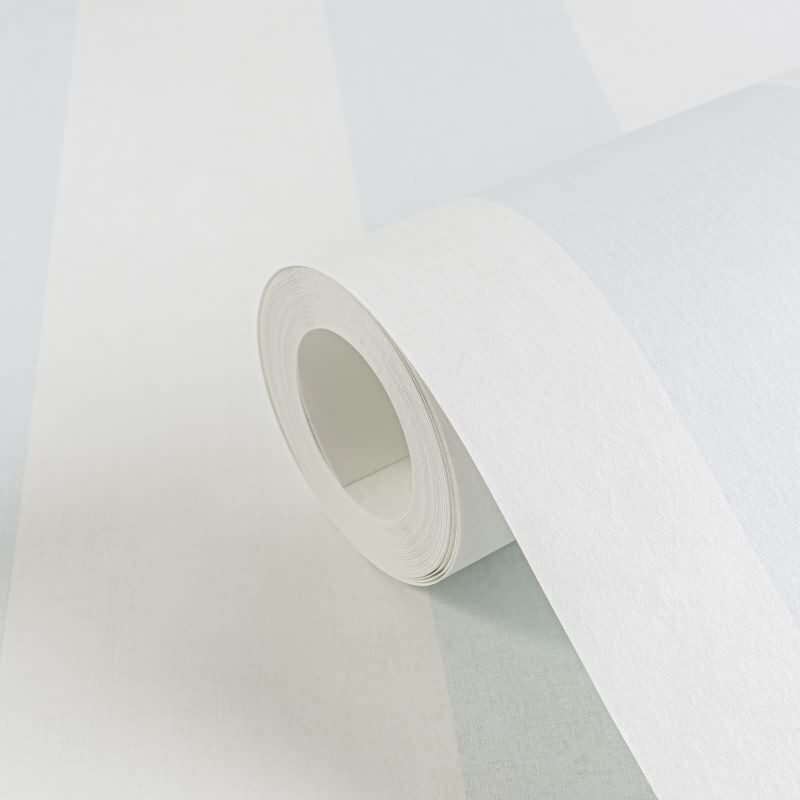 Streifentapete Hellblau Weiß Vliestapete gestreift für Jungen Kinderzimmer (KG-172174)