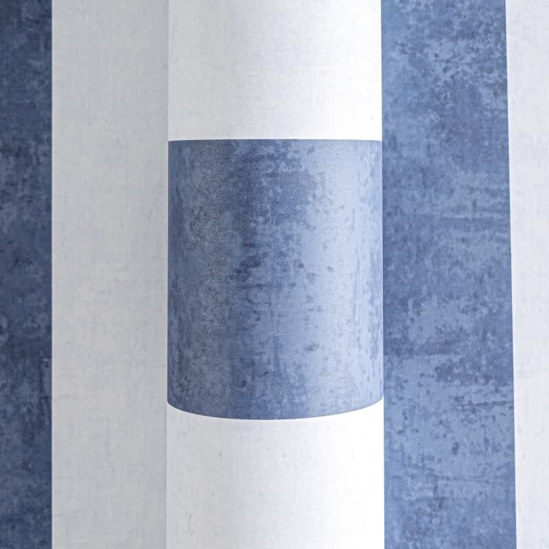 Vliestapete Kinderzimmer Jungen Streifentapete Blau mit kräftigen Streifen Maritimer Look (KG-172175)