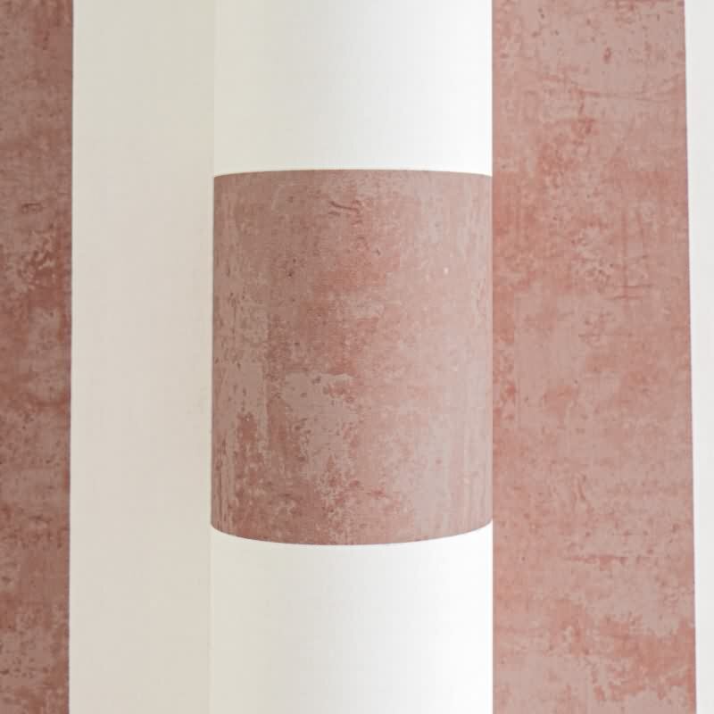 Kinderzimmer Streifentapete Rot Creme Vliestapete mit breiten Streifen Klassischer Look (KG-172176)