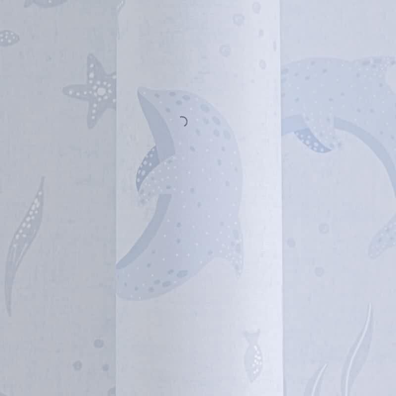 DelfinTapete Hellblau Kindertapete mit Meeresmotiven Unterwasser Vliestapete Kinderzimmer (KG-172181)