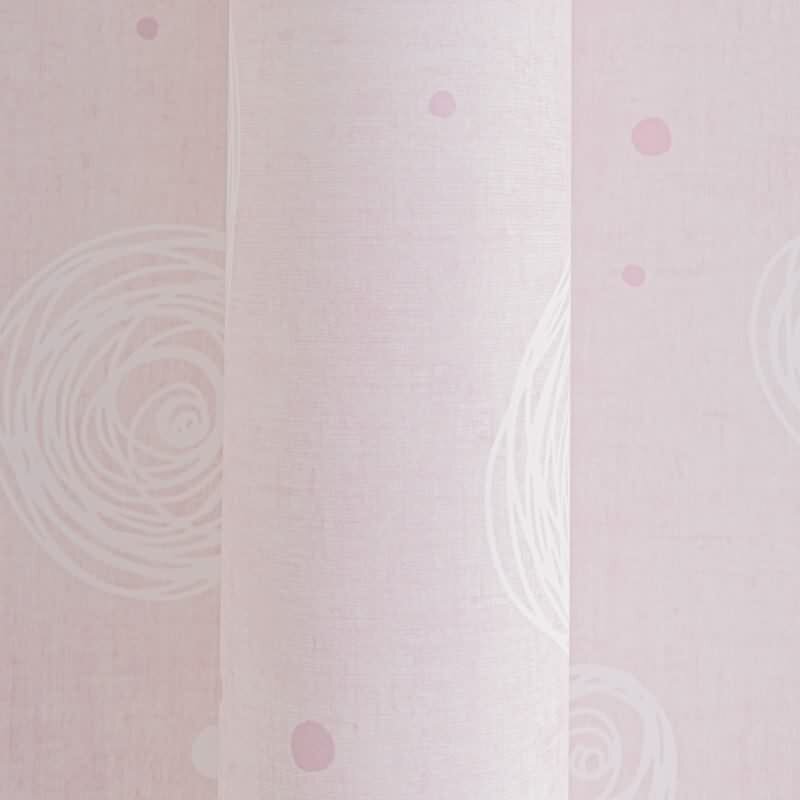 Kreis-Mustertapete Kinderzimmer Rosa Weiß Vliestapete verspielt modern Kindertapete Mädchen (KG-172191)
