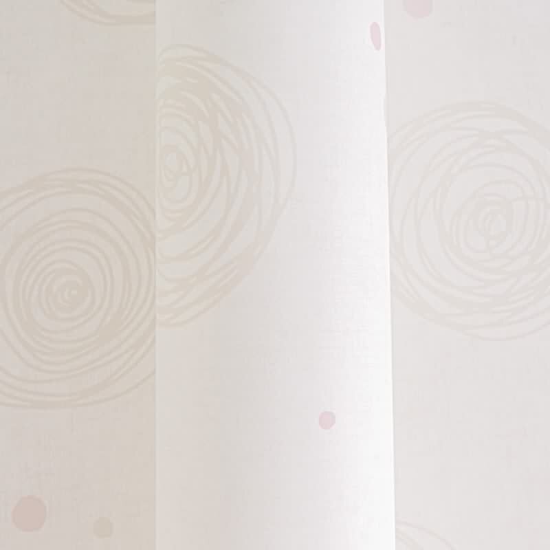 Kringel-Tapete Mädchen Kindertapete Beige Rosa Vliestapete mit Punkten verspieltes Design Kinderzimmer (KG-172192)