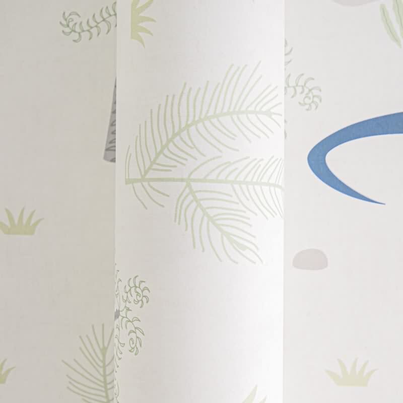 Dino Tapete Kinderzimmer Jungen Tapete Bunt Beige Grün Blau Vliestapete mit Vulkan und Dinosauriern (KG-172193)