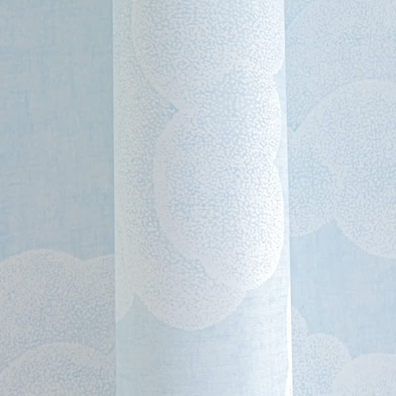 Wolken-Tapete Hellblau Weiß Kinderzimmer Tapete mit Himmelsmotiv Jungen Vliestapete (KG-172196)