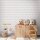 Wimpel-Tapete Bunt Beige Kinderzimmer Vliestapete mit Girlanden (KG-172205)