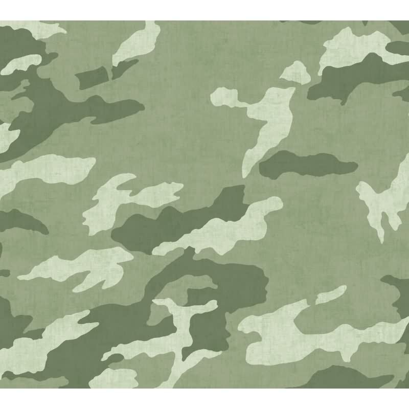 Camouflage Tapete in Grüntönen Tarnmuster Tapete modern Vliestapete Jungenzimmer (KG-172207)