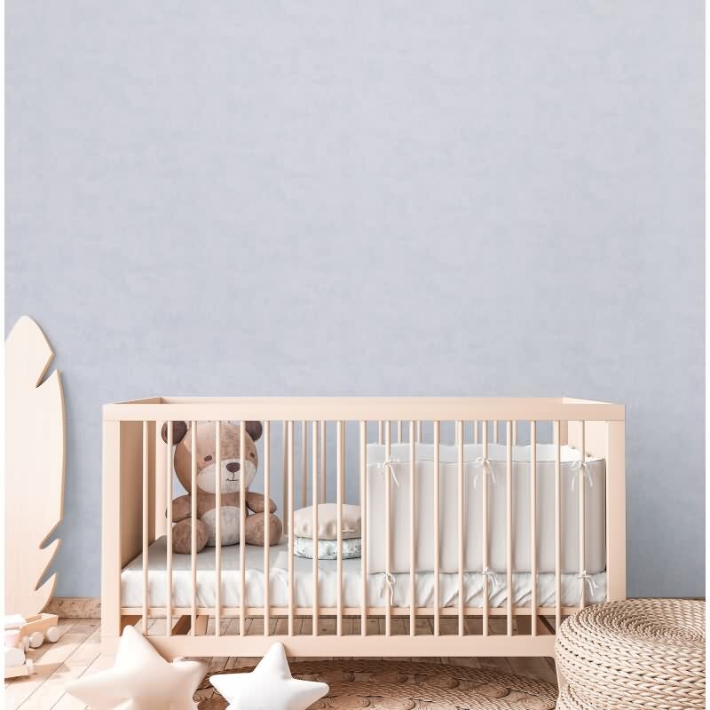 Tapete Grau Kinderzimmer Jungen Einfarbige Vliestapete Jungenzimmer matt (KG-172218)