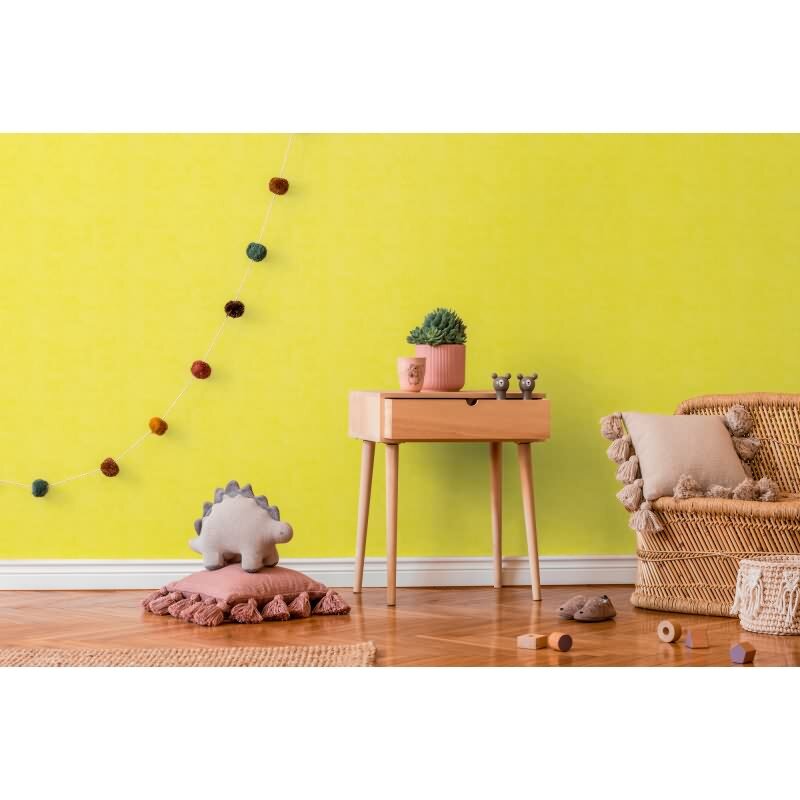 Vliestapete Kinderzimmer Grün Einfarbige Tapete Unitapete (KG-172224)
