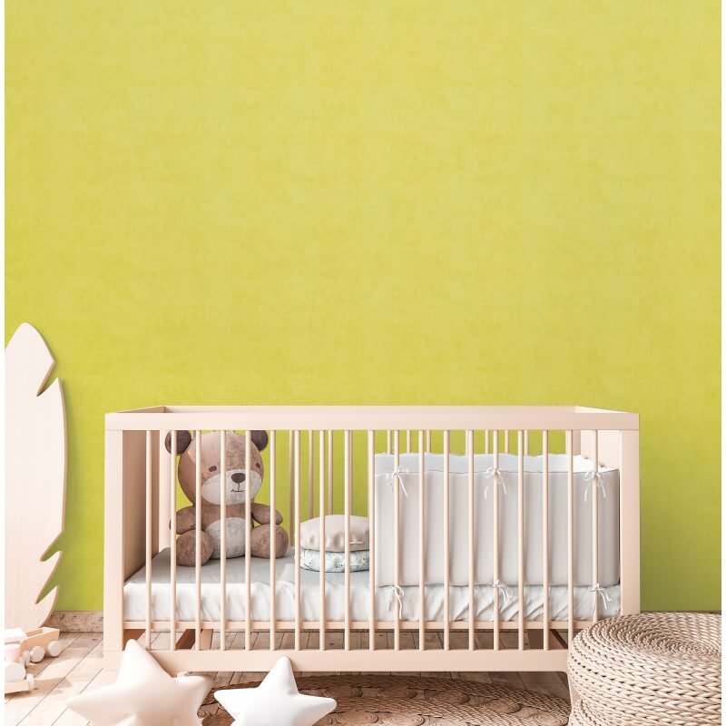 Vliestapete Kinderzimmer Grün Einfarbige Tapete Unitapete (KG-172224)