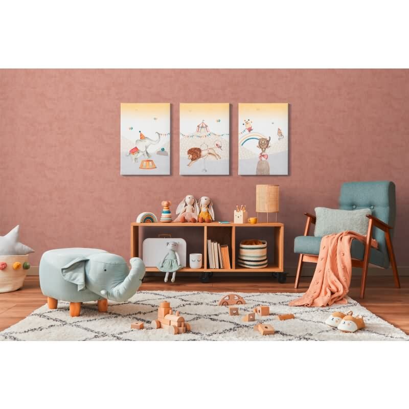 Tapete Kinderzimmer Jungen Rot Einfarbige Unitapete Vliestapete modern (KG-172226)
