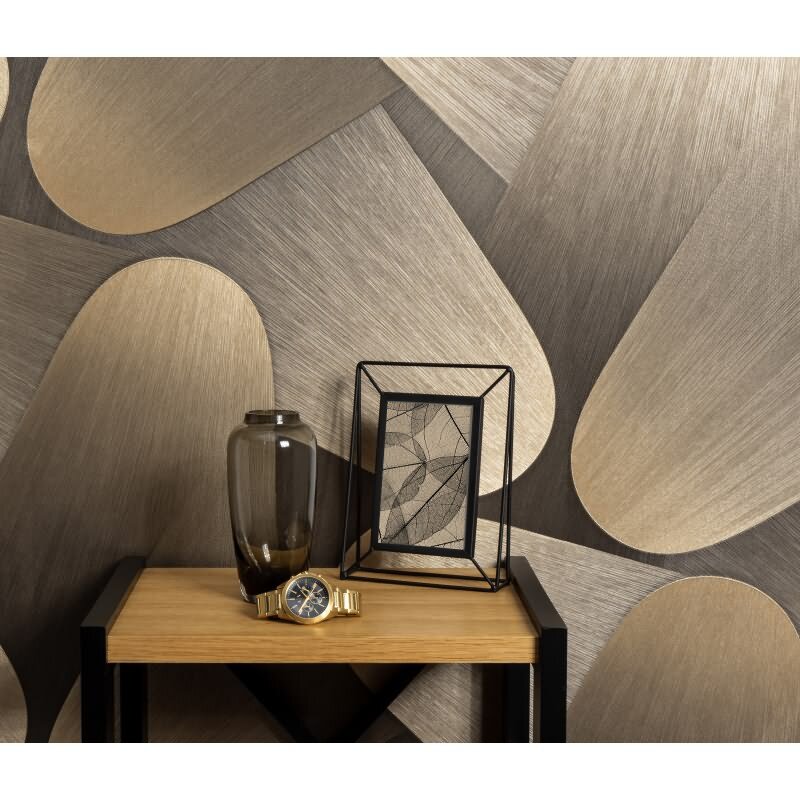 Tapete Gold, Kupfer, Erismann Vliestapete (KG-172228)