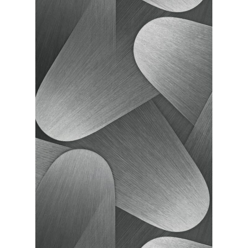 Tapete Grau, Silber, Erismann Vliestapete (KG-172229)