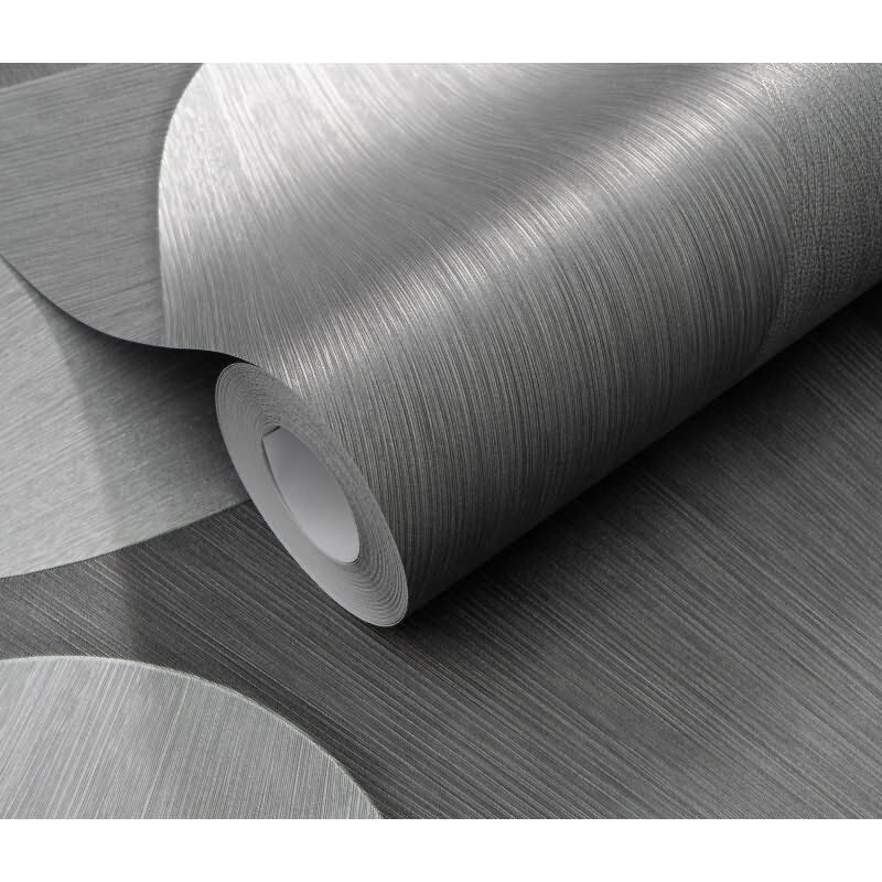 Tapete Grau, Silber, Erismann Vliestapete (KG-172229)