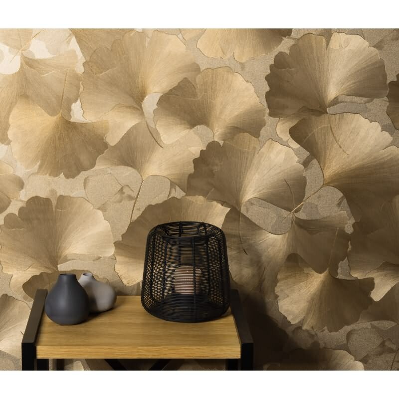 Tapete Gold, Kupfer, Erismann Vliestapete (KG-172236)