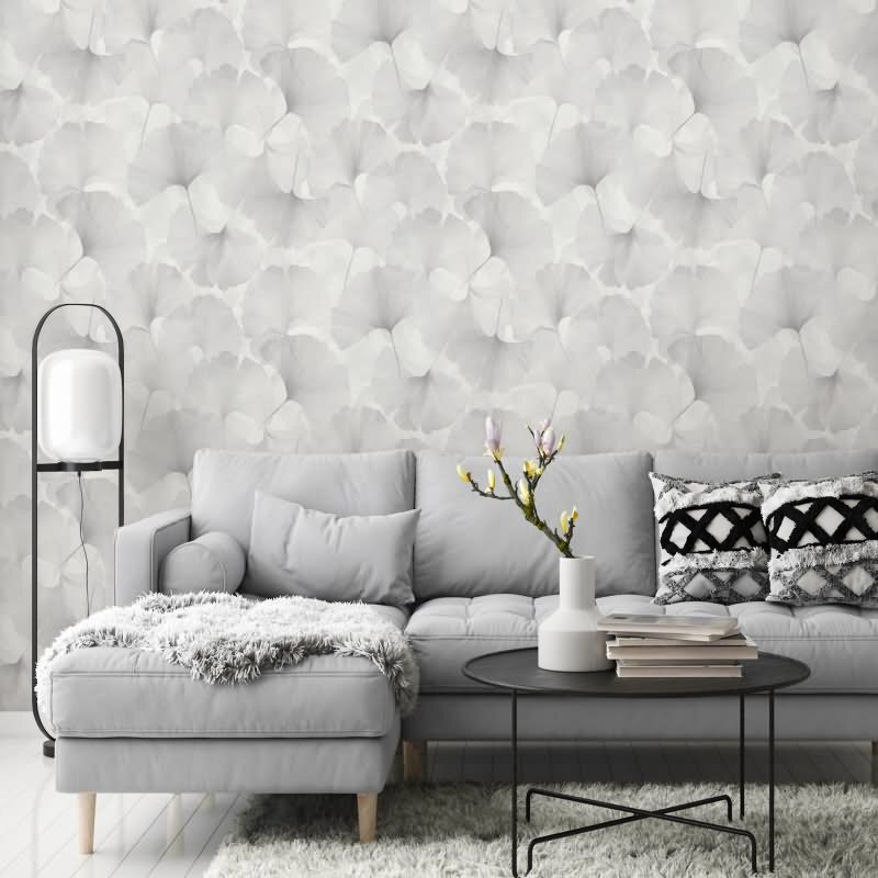 Tapete Grau, Silber, Erismann Vliestapete (KG-172237)