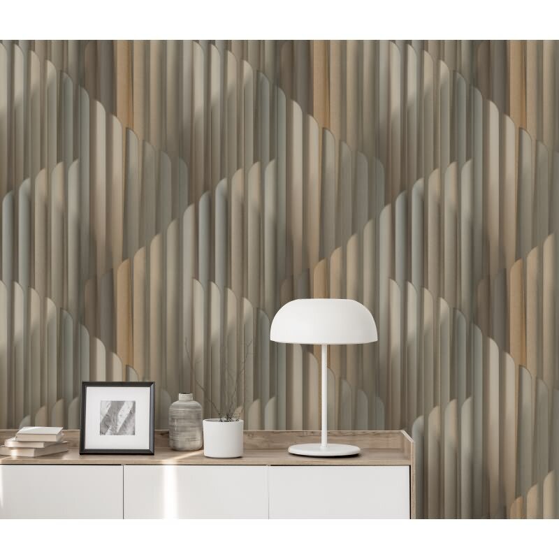 Tapete Gold, Kupfer, Erismann Vliestapete (KG-172239)