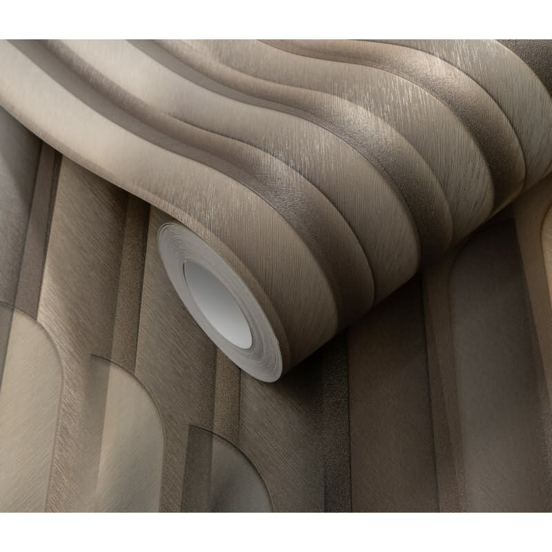 Tapete Gold, Kupfer, Erismann Vliestapete (KG-172239)