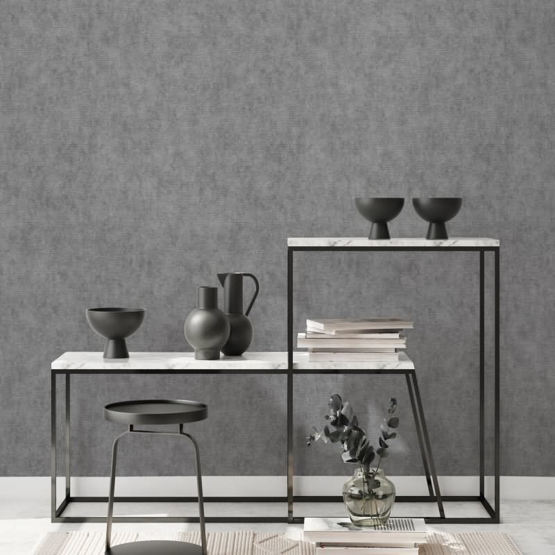 Tapete Grau, Silber, Erismann Vliestapete (KG-172248)