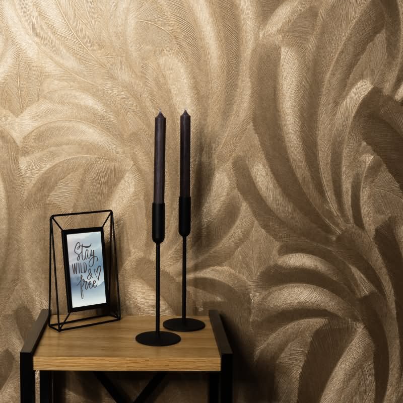 Tapete Gold, Kupfer, Erismann Vliestapete (KG-172256)