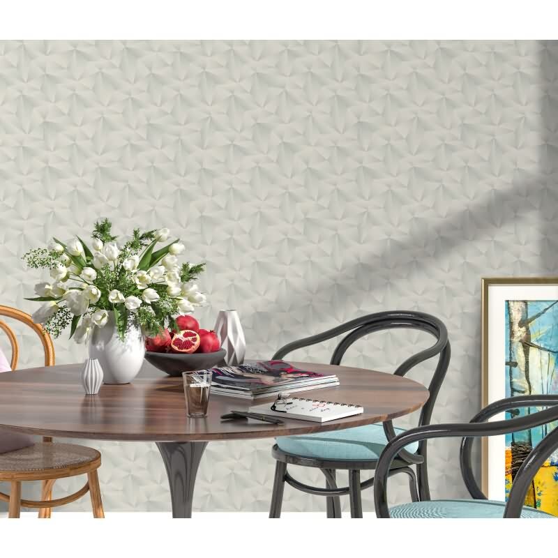 Tapete Grau, Silber, Erismann Vliestapete (KG-172269)