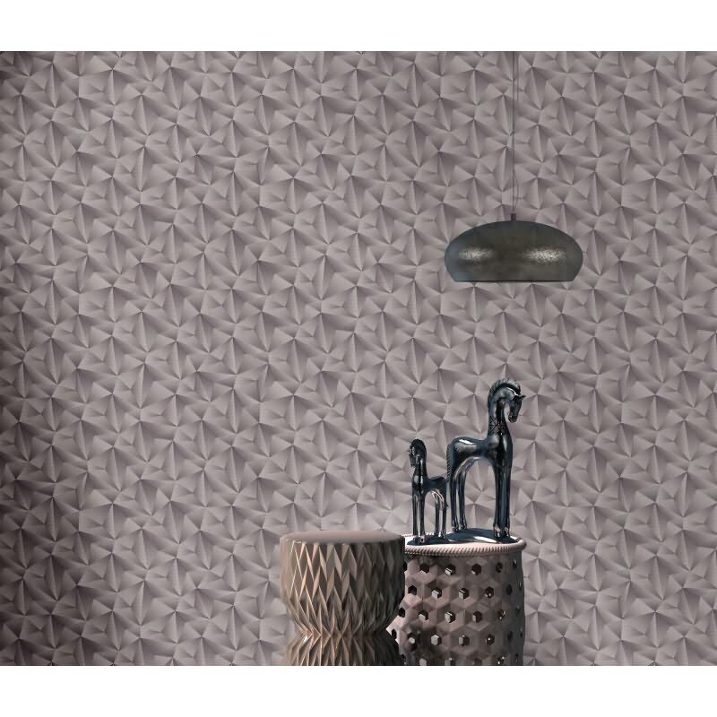 Tapete Grau, Silber, Erismann Vliestapete (KG-172270)