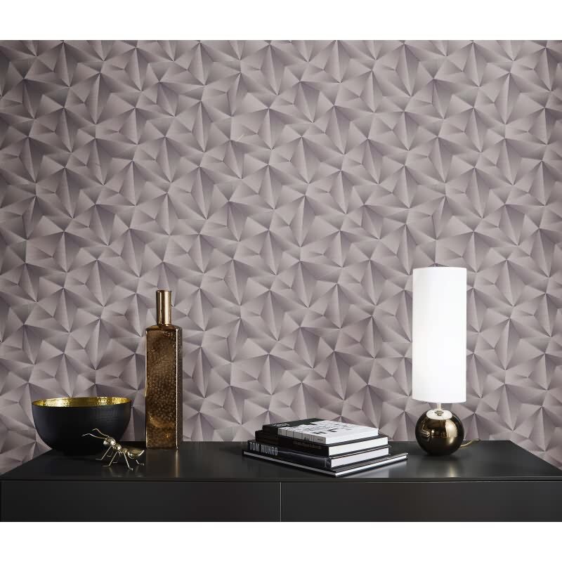 Tapete Grau, Silber, Erismann Vliestapete (KG-172270)